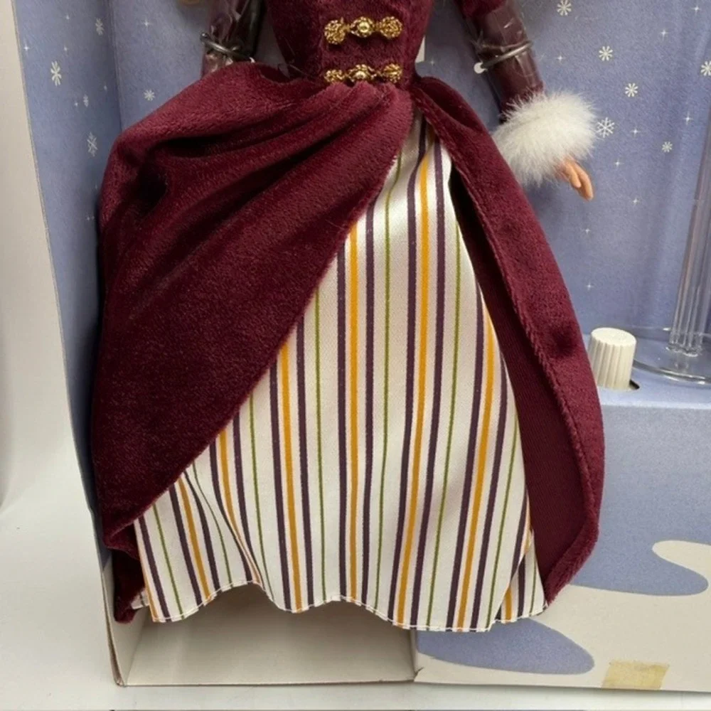 Mattel Barbie Victorian Ice Skater Special Edition Musical Doll 27431 Burgundy